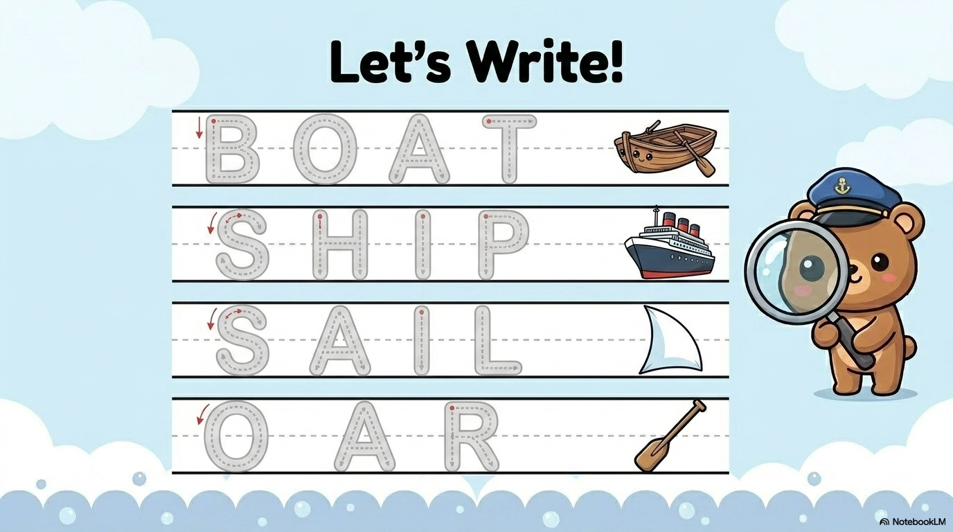 Boats and Ships Activity Workbook - LittleMindsHomeschool