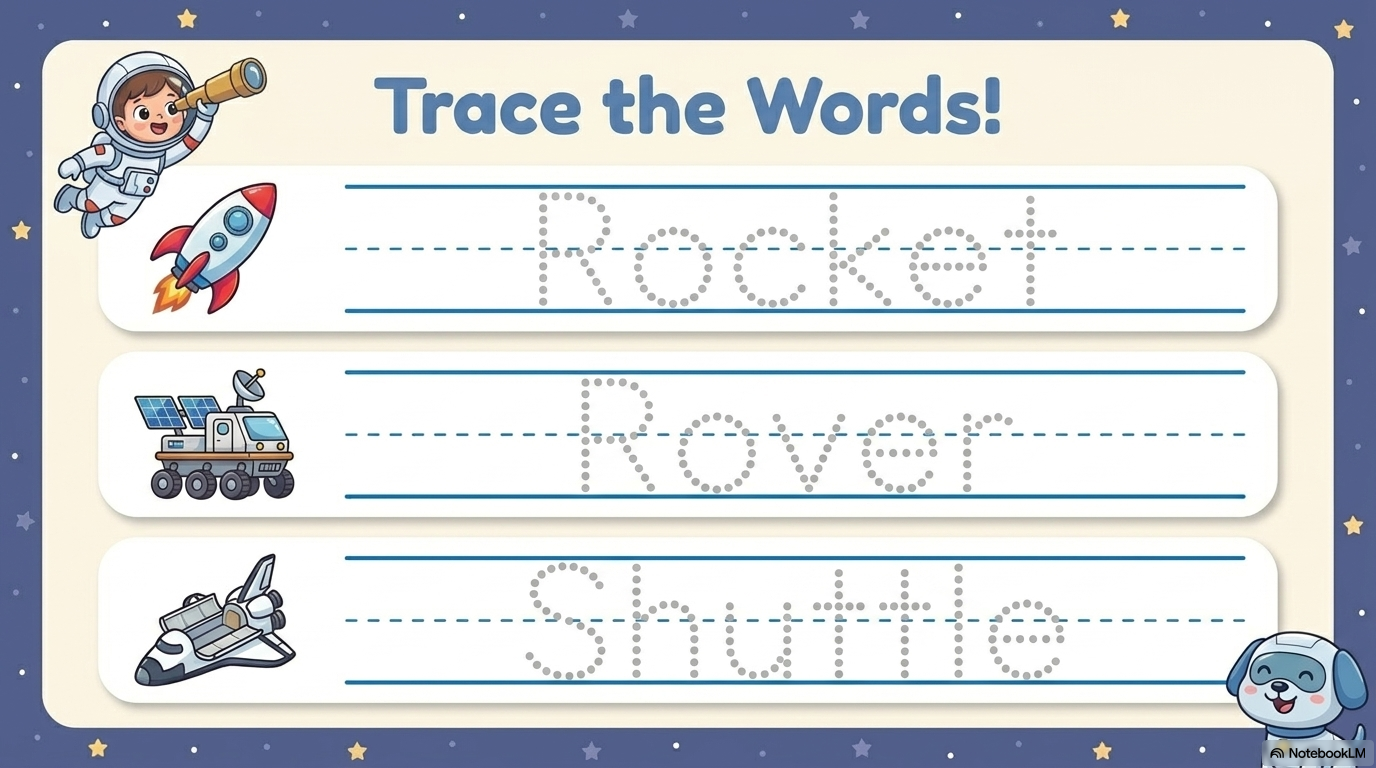 Space Vehicles Activity Workbook - LittleMindsHomeschool