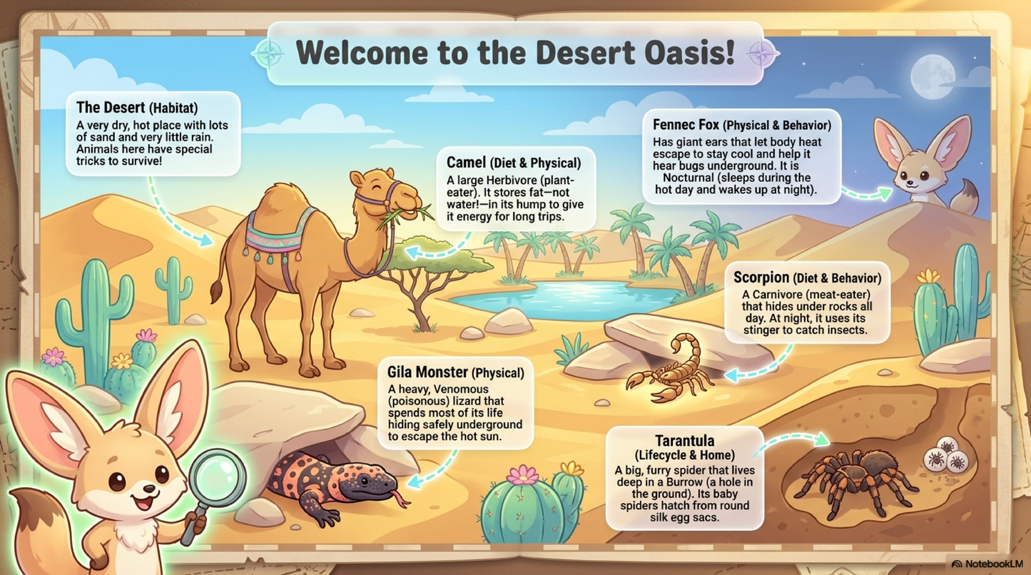 Desert Animals Activity Workbook - LittleMindsHomeschool