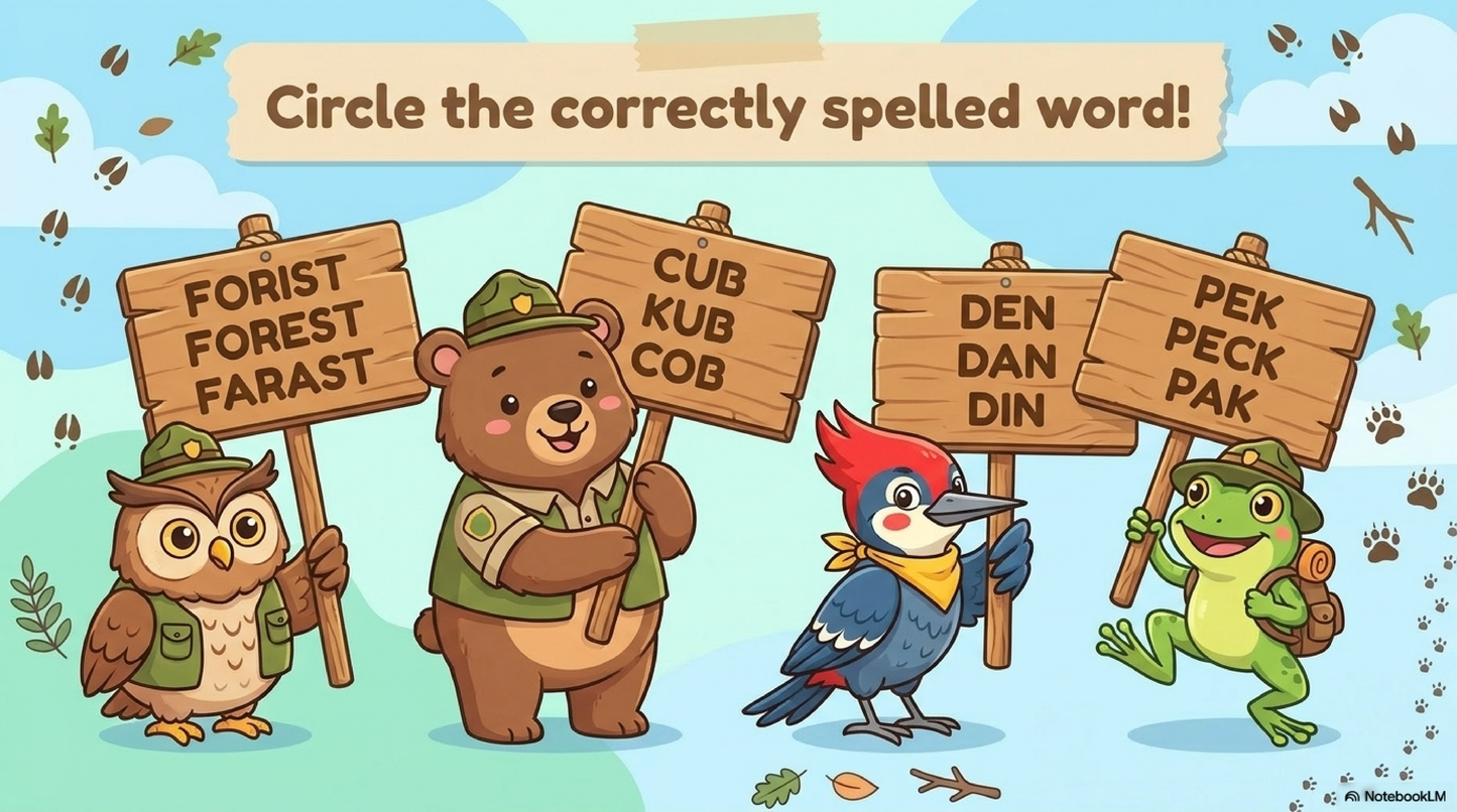 Forest Animals Activity Workbook - LittleMindsHomeschool