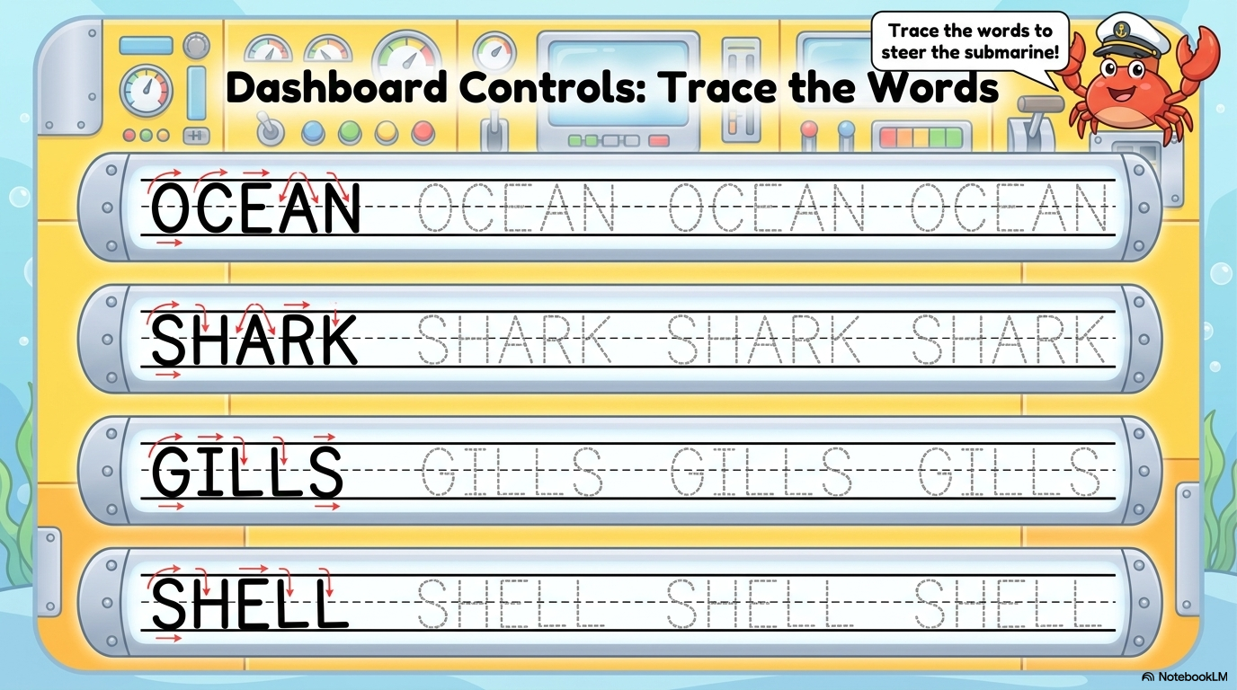Sea Creatures Activity Workbook - LittleMindsHomeschool