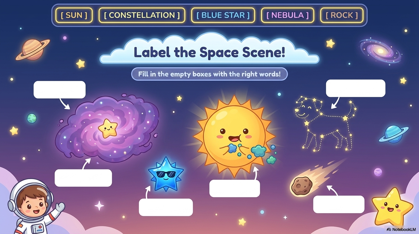 Stars and Space Travel Activity Workbook - LittleMindsHomeschool