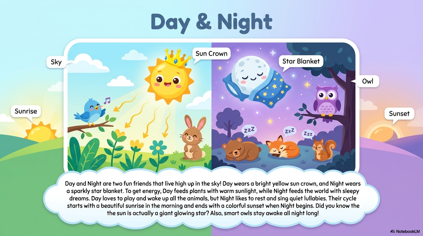 Day and Night Activity Workbook - LittleMindsHomeschool