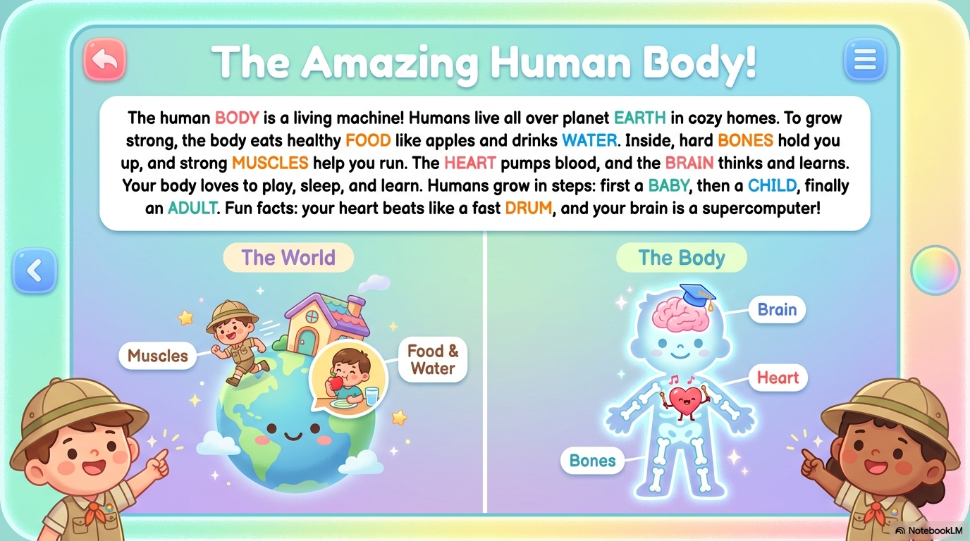 Human Body Activity Workbook - LittleMindsHomeschool