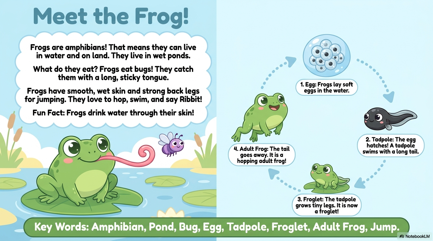Life Cycle of a Frog Activity Workbook - LittleMindsHomeschool