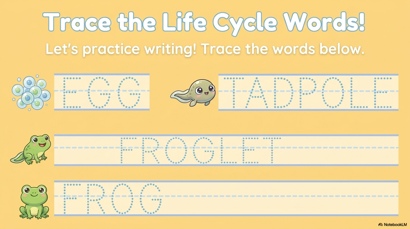 Life Cycle of a Frog Activity Workbook - LittleMindsHomeschool