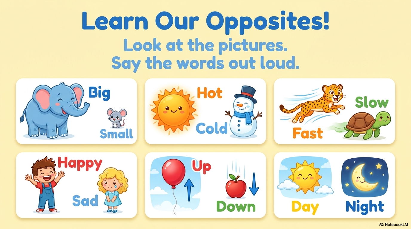 Opposites Activity Workbook - LittleMindsHomeschool