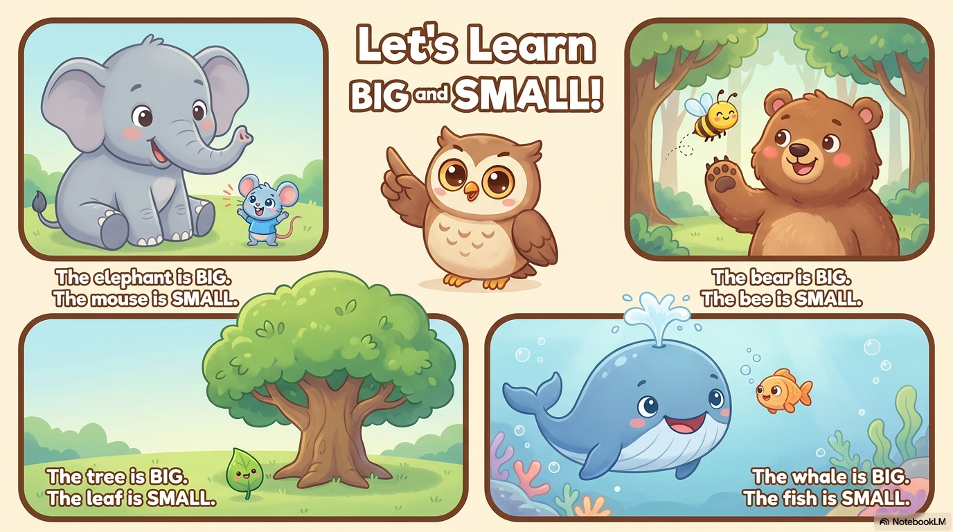 Big and Small Activity Workbook - LittleMindsHomeschool