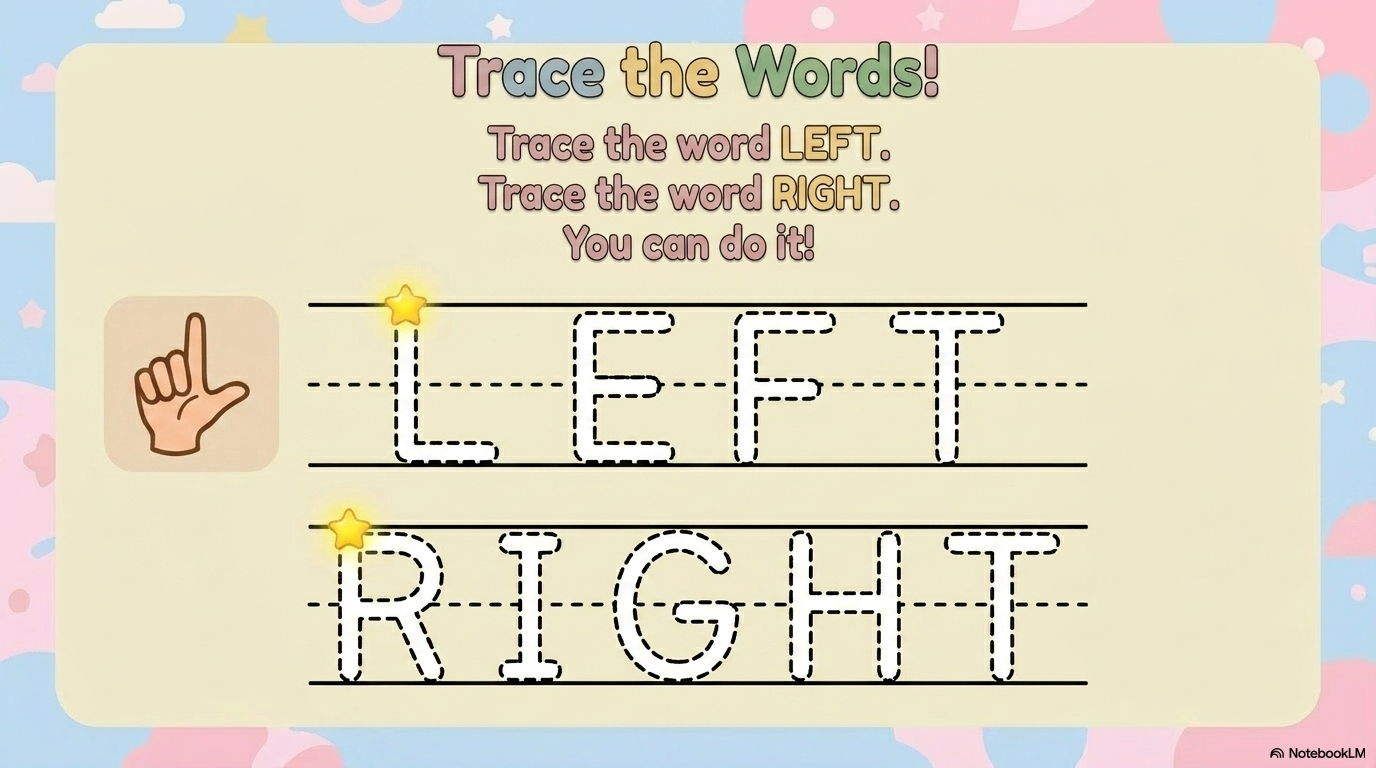 Left and Right Activity Workbook - LittleMindsHomeschool