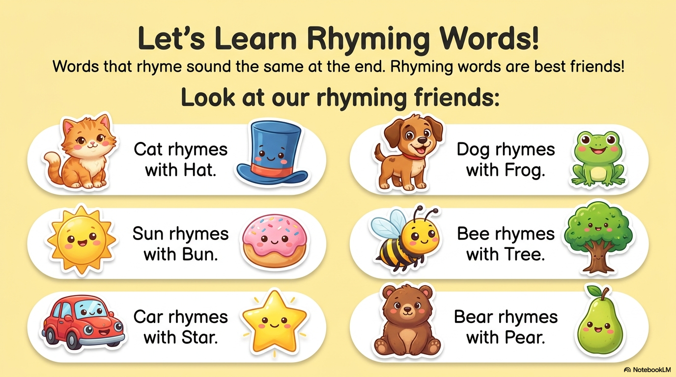 Rhyming Words Activity Workbook - LittleMindsHomeschool