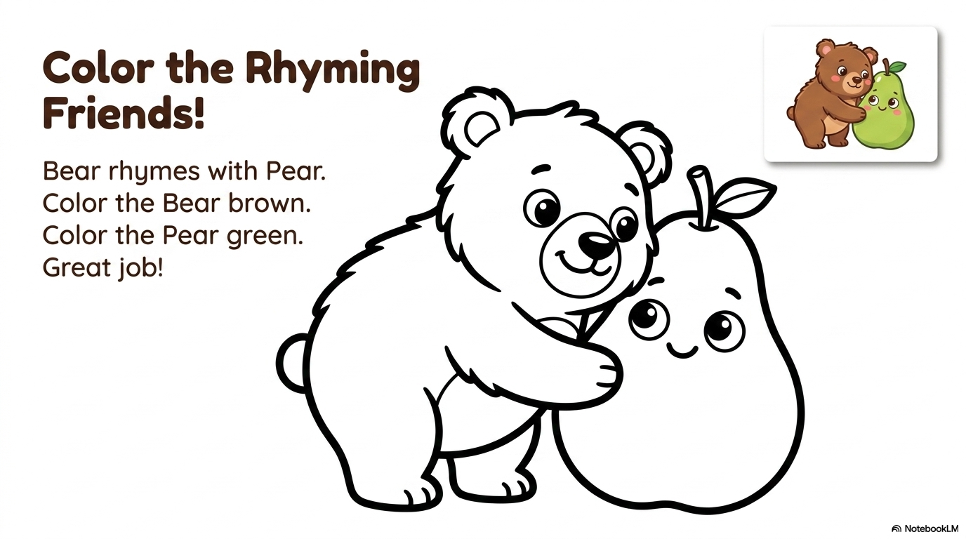 Rhyming Words Activity Workbook - LittleMindsHomeschool