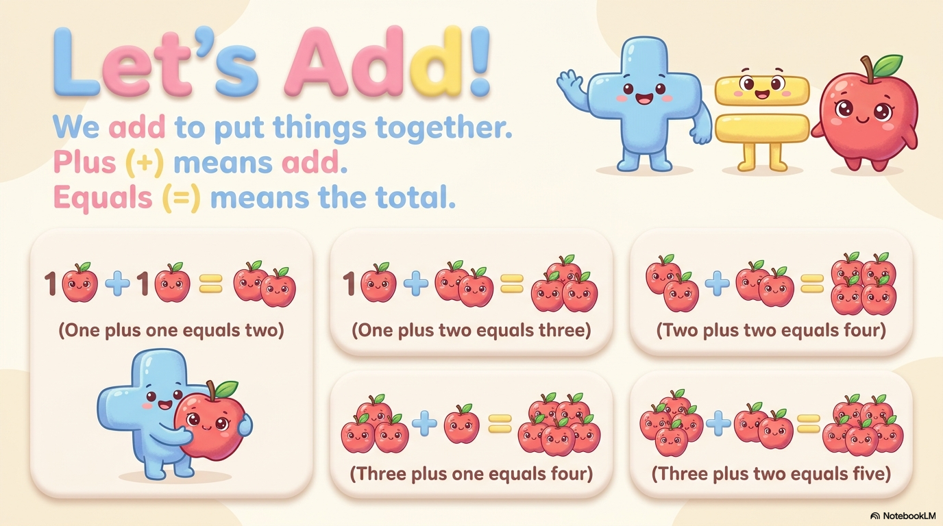 Basic Math Addition Activity Workbook - LittleMindsHomeschool