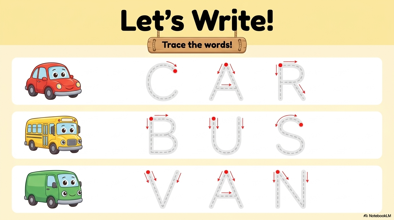 Cars and Trucks Activity Workbook - LittleMindsHomeschool