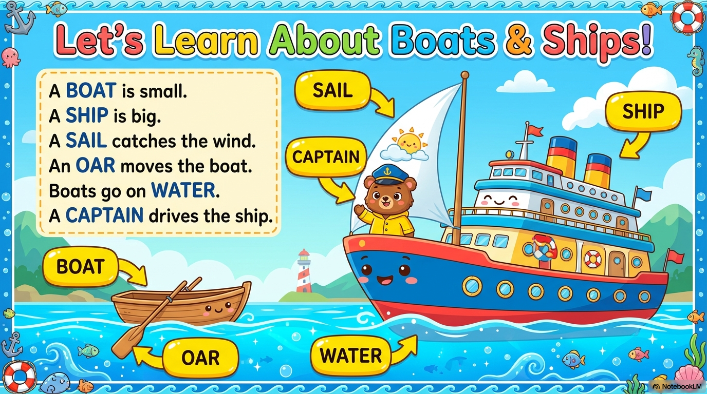 Boats and Ships Activity Workbook - LittleMindsHomeschool