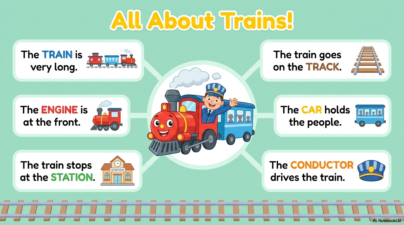 Trains Activity Workbook - LittleMindsHomeschool