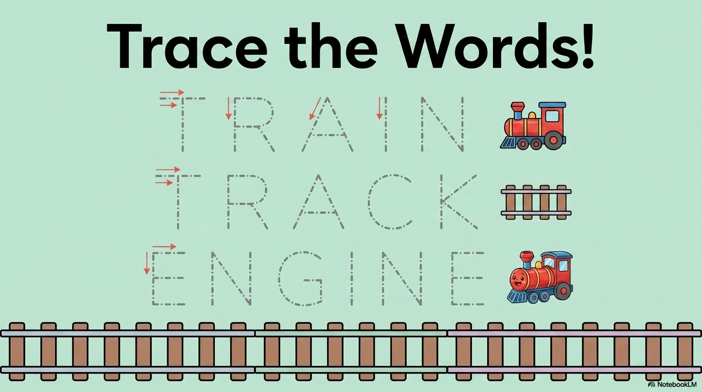 Trains Activity Workbook - LittleMindsHomeschool