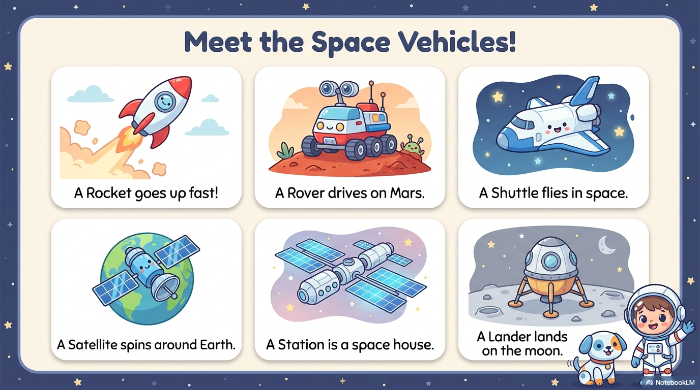 Space Vehicles Activity Workbook - LittleMindsHomeschool