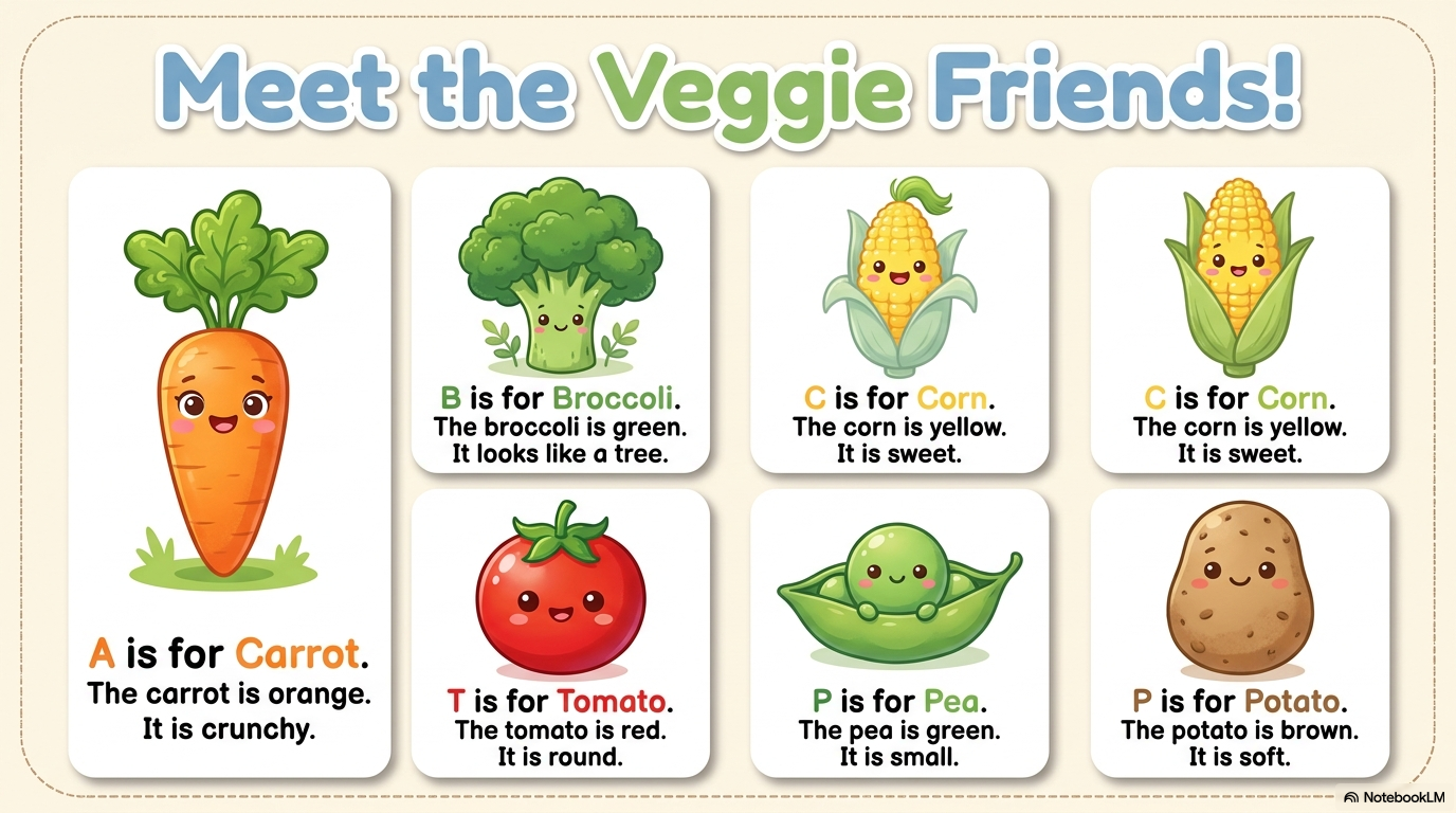 Vegetables Activity Workbook - LittleMindsHomeschool