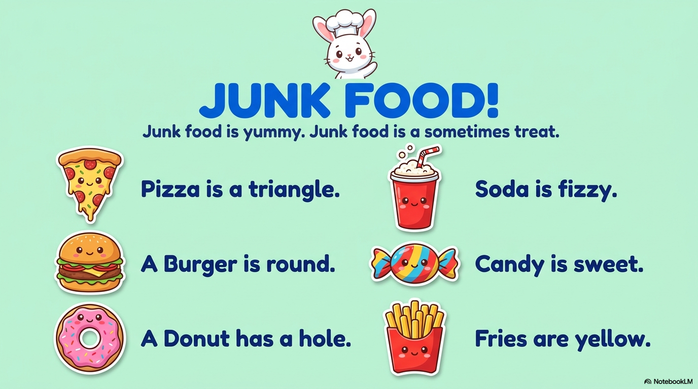 Junk Food Activity Workbook - LittleMindsHomeschool