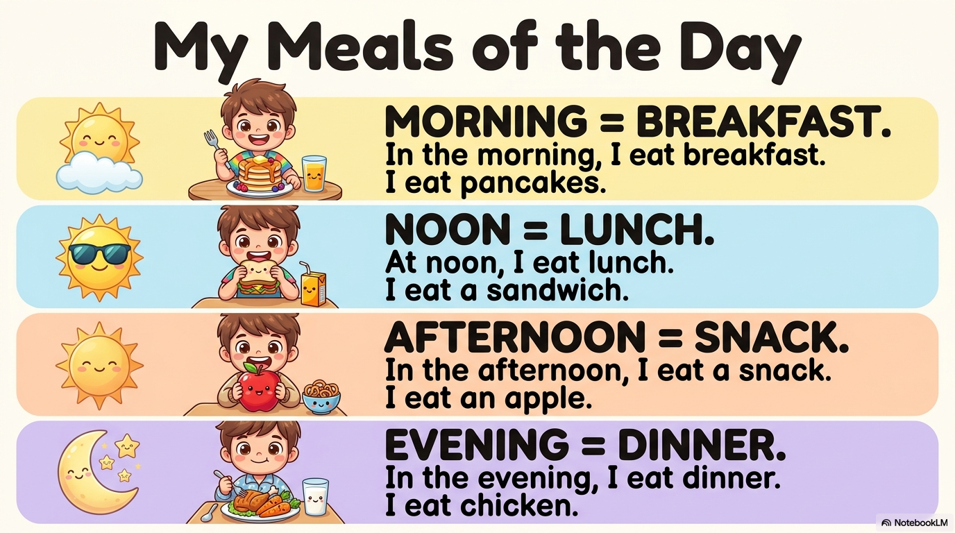 Meals of the Day Activity Workbook - LittleMindsHomeschool