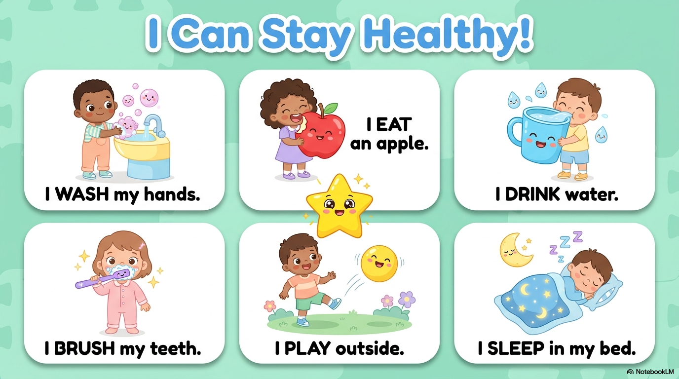 Staying Healthy Activity Workbook - LittleMindsHomeschool