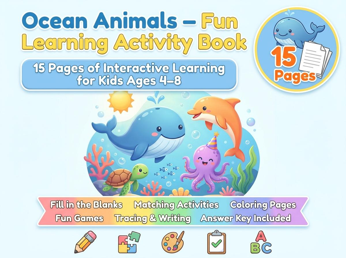 Ocean Animals for Kids - LittleMindsHomeschool