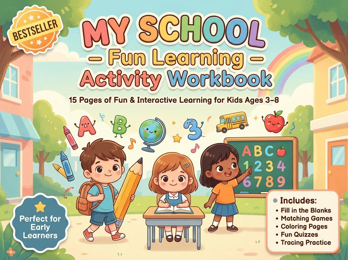 My School Activity Workbook - LittleMindsHomeschool
