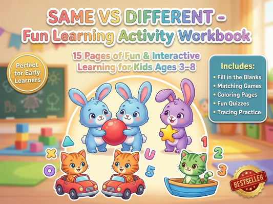 Same and Different Activity Workbook - LittleMindsHomeschool