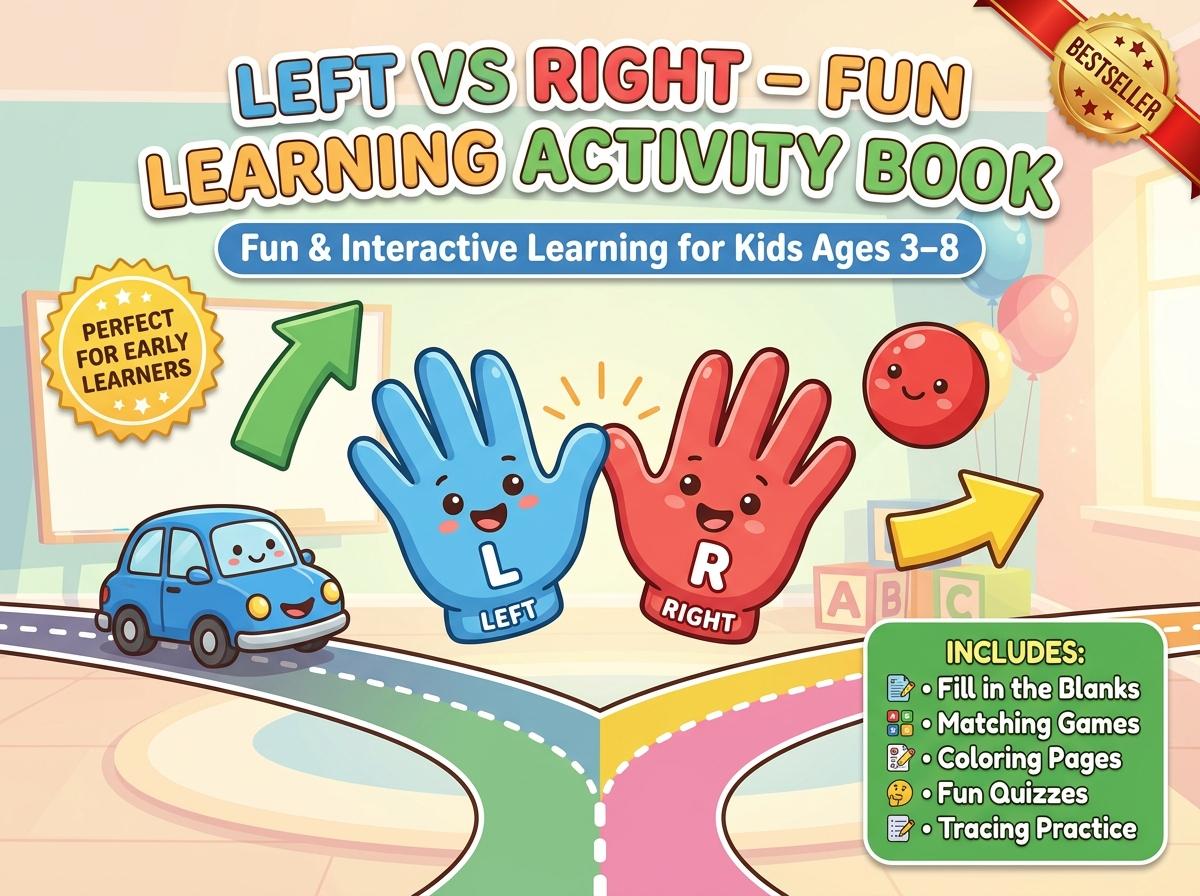 Left and Right Activity Workbook - LittleMindsHomeschool