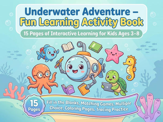 Underwater Adventure Activity Workbook - LittleMindsHomeschool