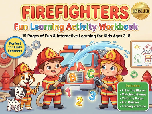 Firefighters Activity Workbook - LittleMindsHomeschool