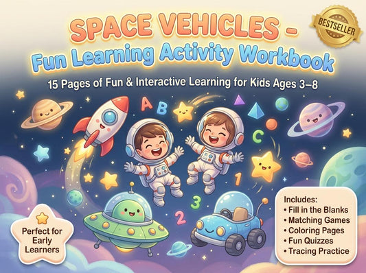 Space Vehicles Activity Workbook - LittleMindsHomeschool