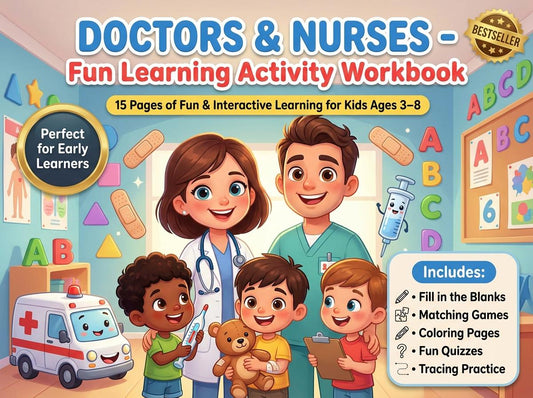 Doctors and Nurses Activity Workbook - LittleMindsHomeschool