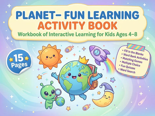 Planets Activity Workbook - LittleMindsHomeschool