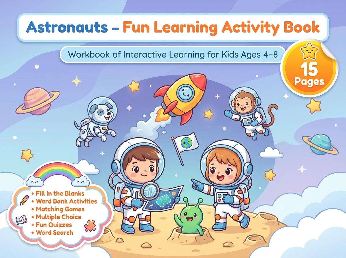 Astronauts Activity Workbook - LittleMindsHomeschool
