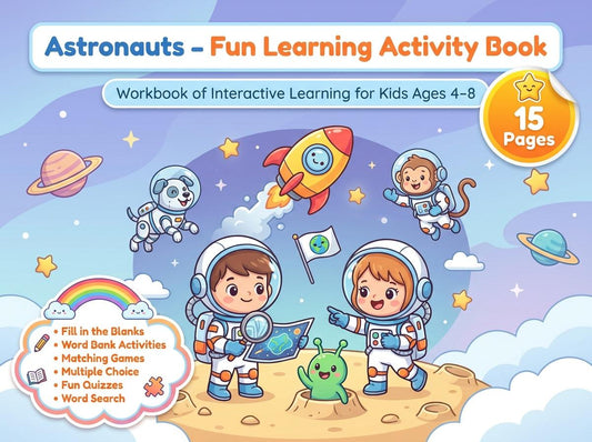 Astronauts Activity Workbook - LittleMindsHomeschool