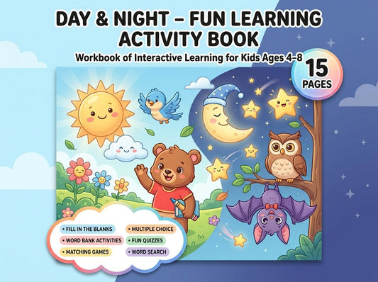 Day and Night Activity Workbook - LittleMindsHomeschool