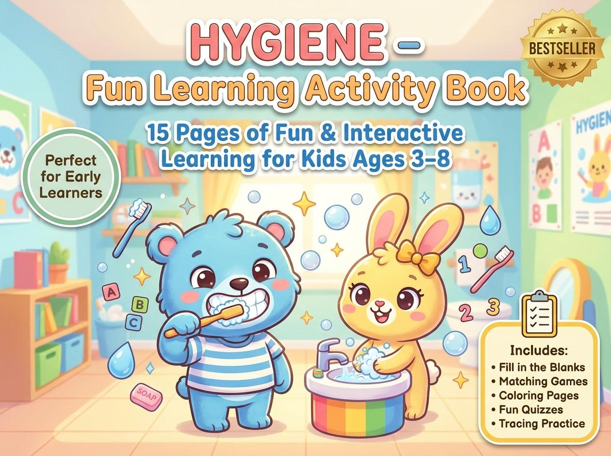 Hygiene Activity Workbook - LittleMindsHomeschool