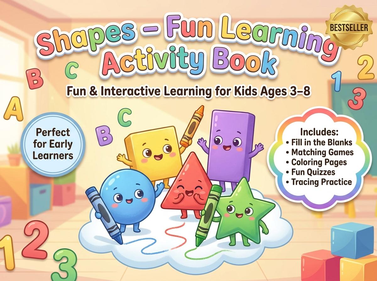 Shapes Activity Workbook - LittleMindsHomeschool