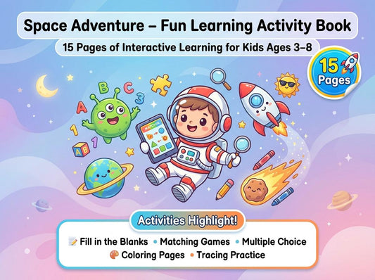 Space Adventure Activity Workbook - LittleMindsHomeschool