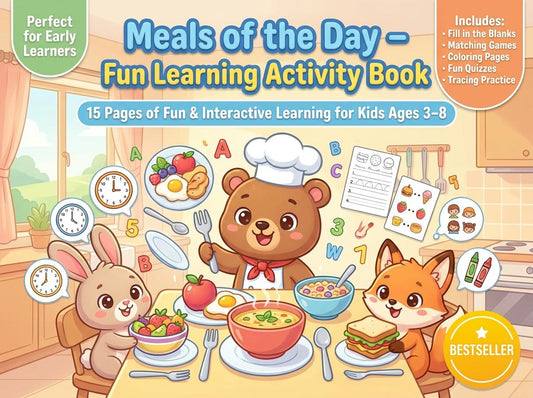 Meals of the Day Activity Workbook - LittleMindsHomeschool