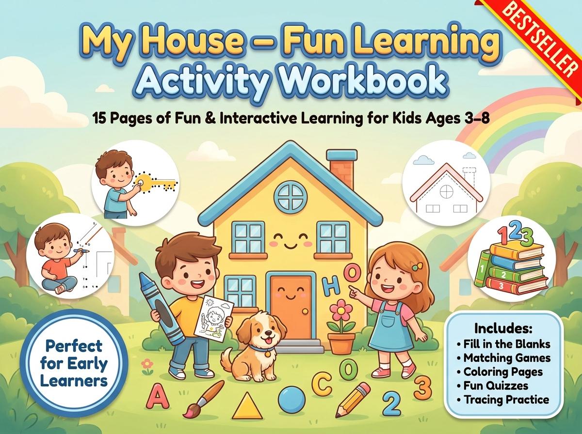 My House Activity Workbook - LittleMindsHomeschool