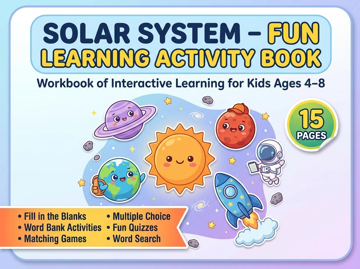 Solar System Activity Workbook - LittleMindsHomeschool