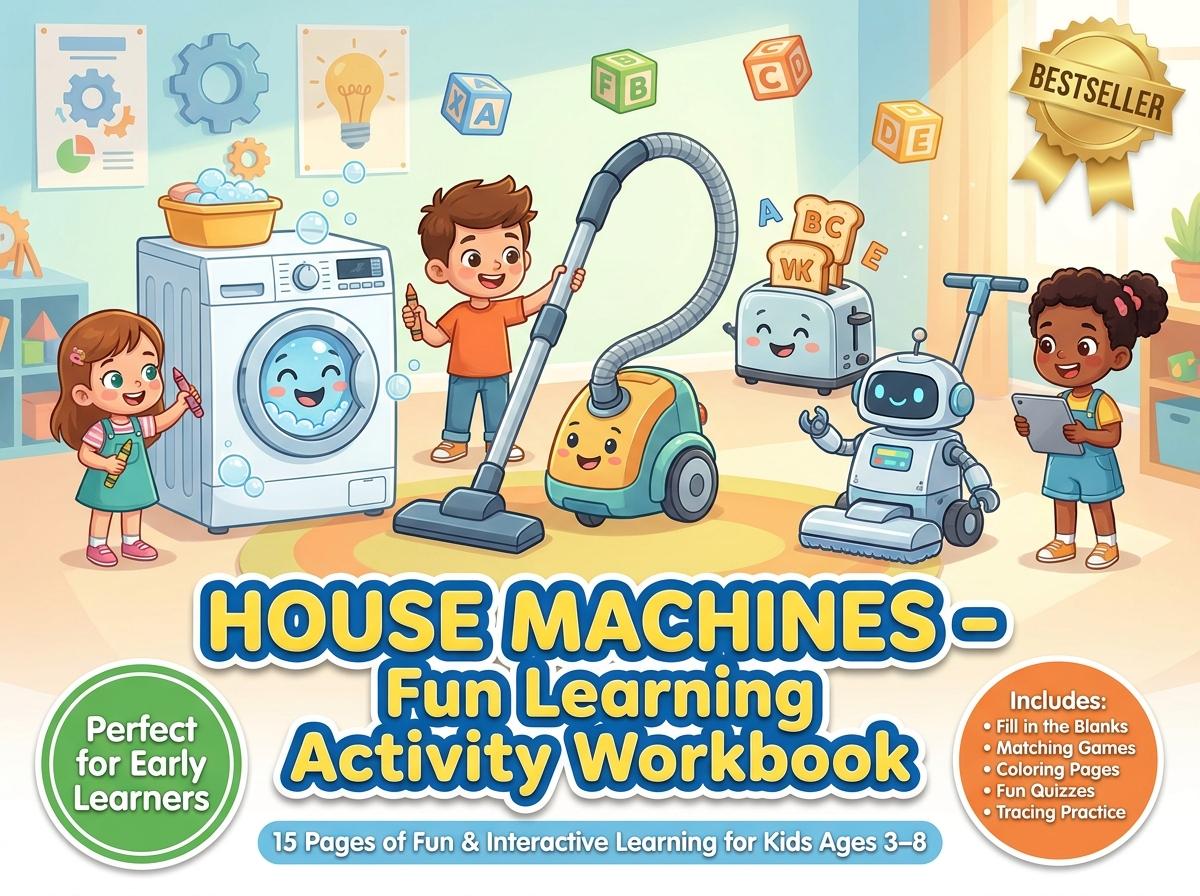 Household Machines Activity Workbook - LittleMindsHomeschool
