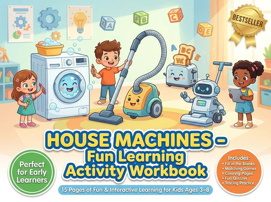 Household Machines Activity Workbook - LittleMindsHomeschool