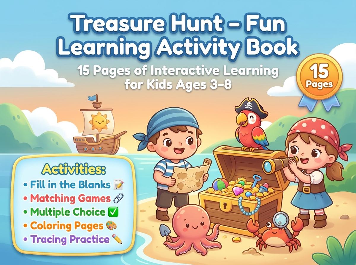 Treasure Hunt Activity Workbook - LittleMindsHomeschool