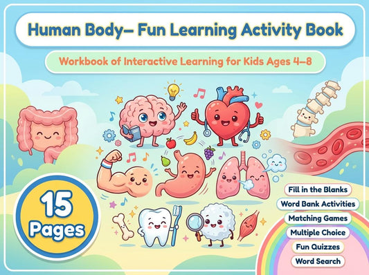 Human Body Activity Workbook - LittleMindsHomeschool