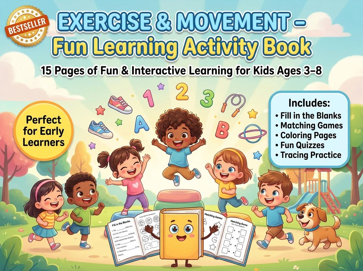 Exercise and Movement Activity Workbook - LittleMindsHomeschool