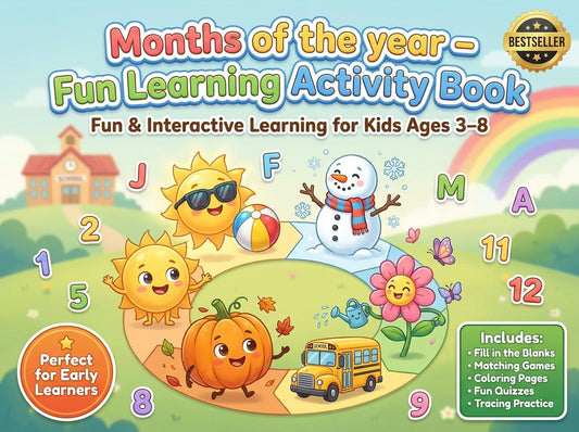 Months of the Year Activity Workbook - LittleMindsHomeschool