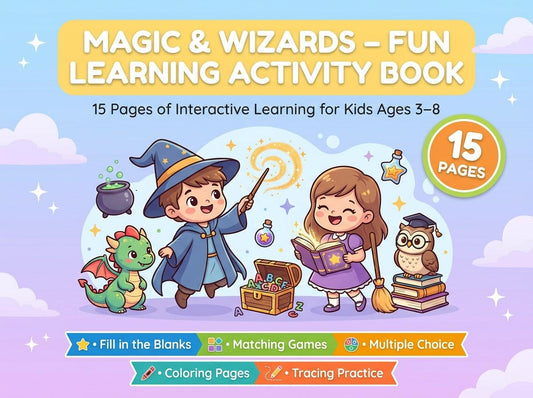 Magic and Wizards Activity Workbook - LittleMindsHomeschool